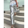 &#39;Silvia&#39; - Silver Metallic Pants