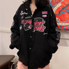 &#39;Reyna&#39; - Oversize Jacket - BLACK